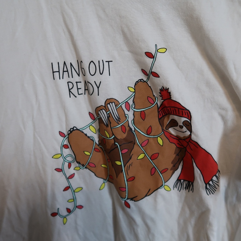 Old Navy Christmas Sloth Tee